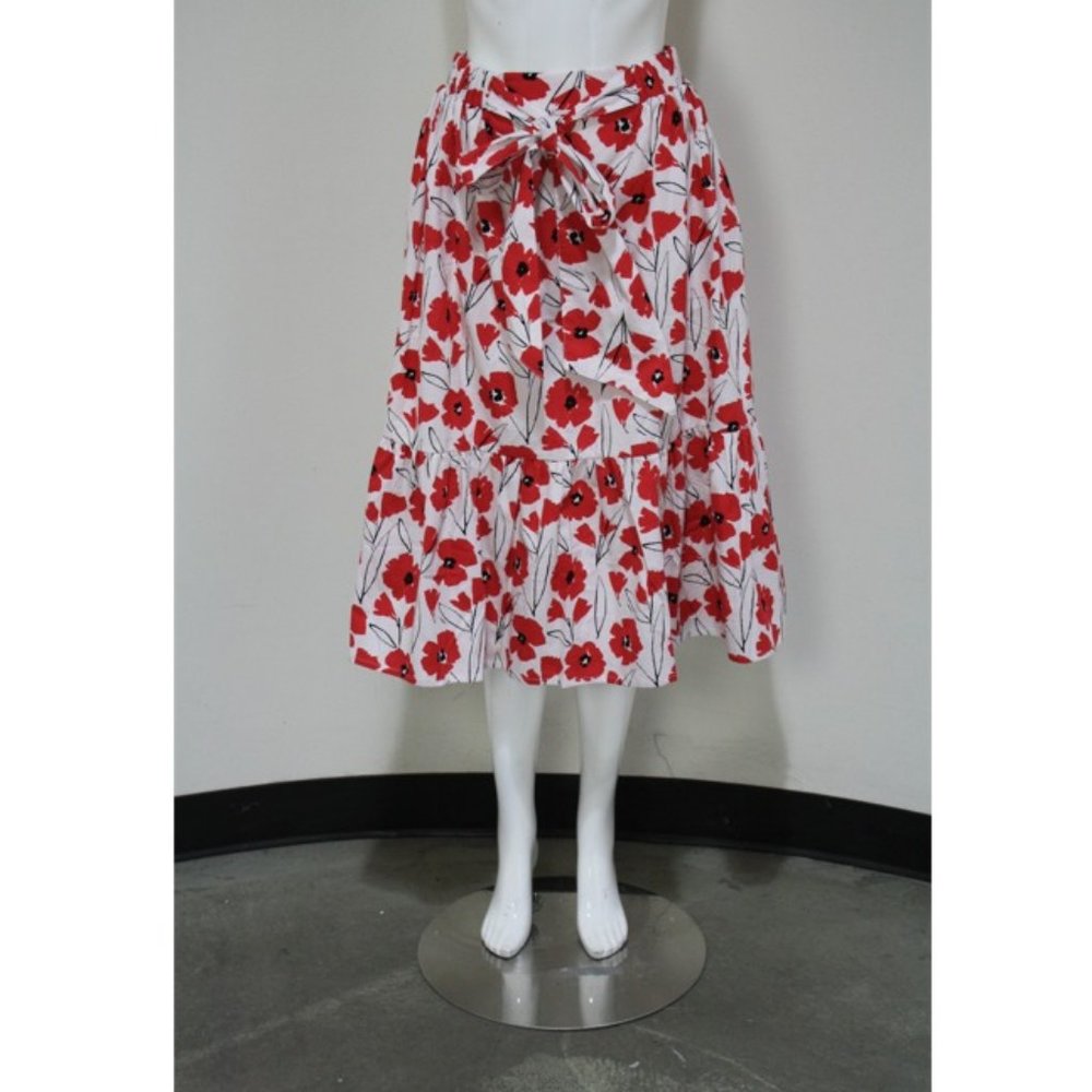 Sunday in Brooklyn floral printed mid-length skirt
